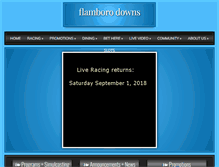 Tablet Screenshot of flamborodowns.com
